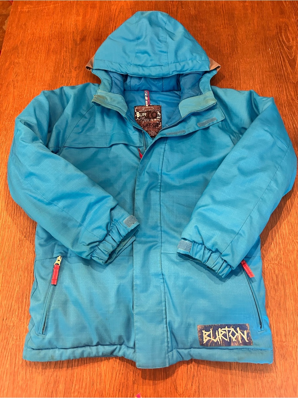 Burton Bright Blue Kids Puffer Jacket with Hood